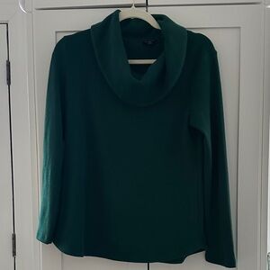 Talbots Deep Green Cowl Neck Sweater